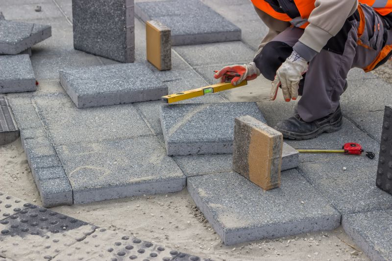 Products For Block Pavers Installations in use